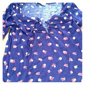 Peasant top with flowers